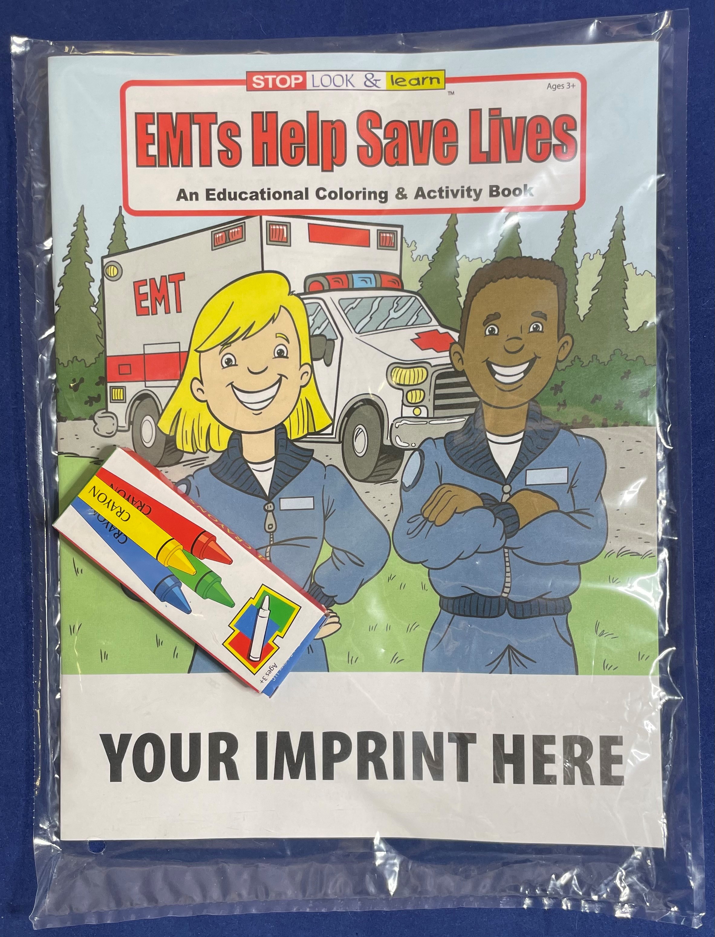 COLORING SET - EMTs Help Save Lives Coloring Book Fun Pack 3