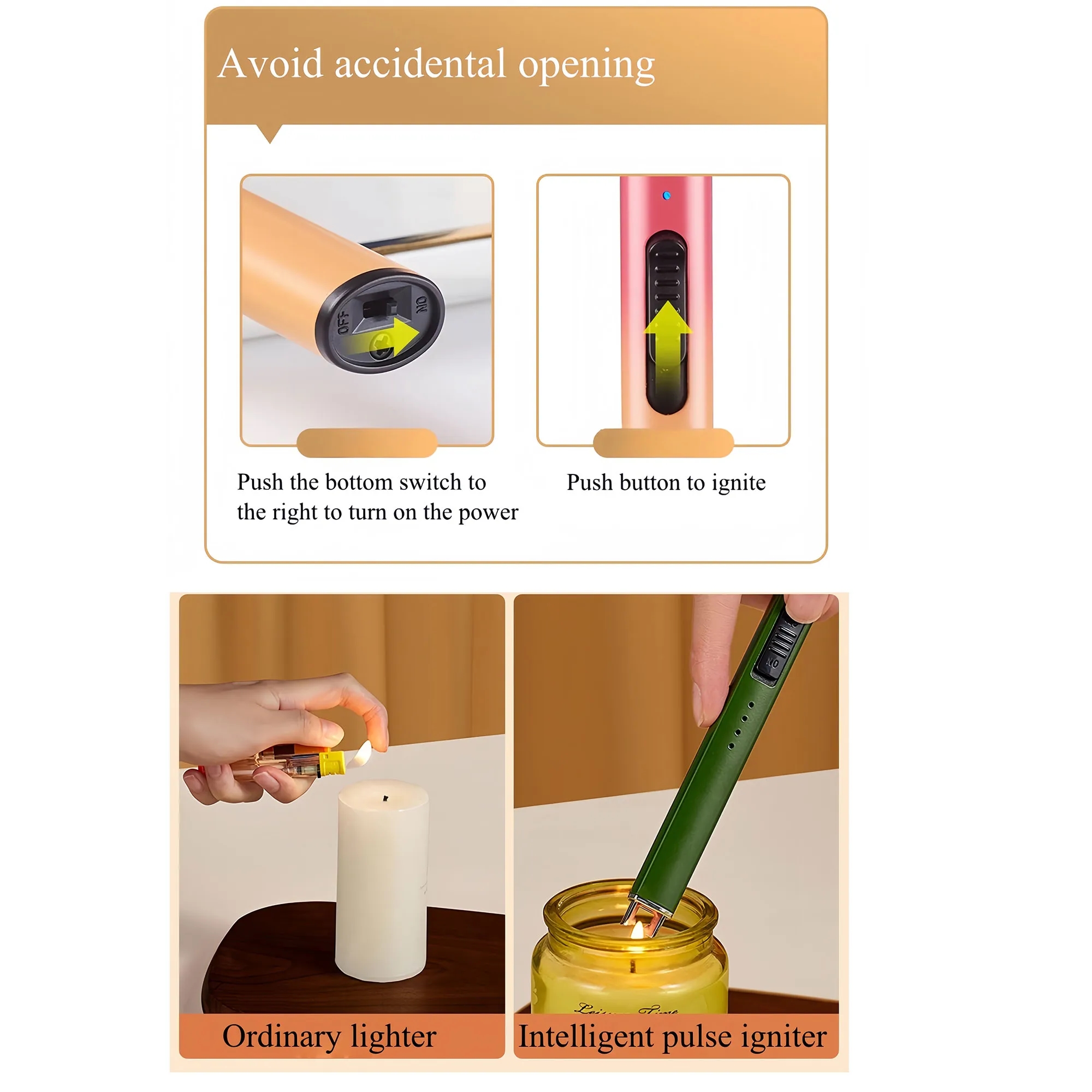 Premium Pulse Candle Lighter With Type-C Fast Charging 8