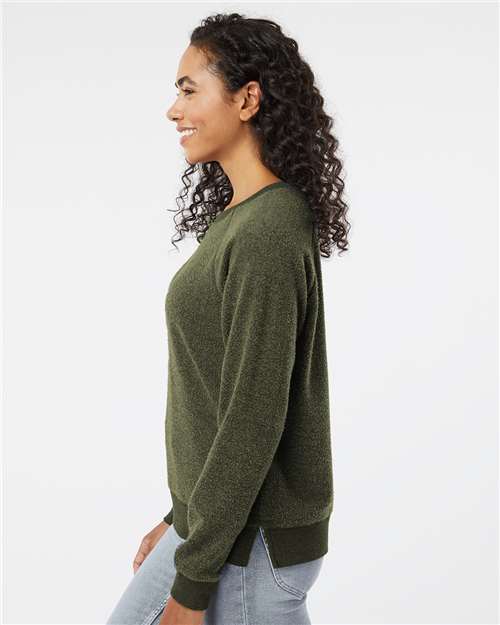 Women's Fleece Out Crewneck Pullover - K01 37
