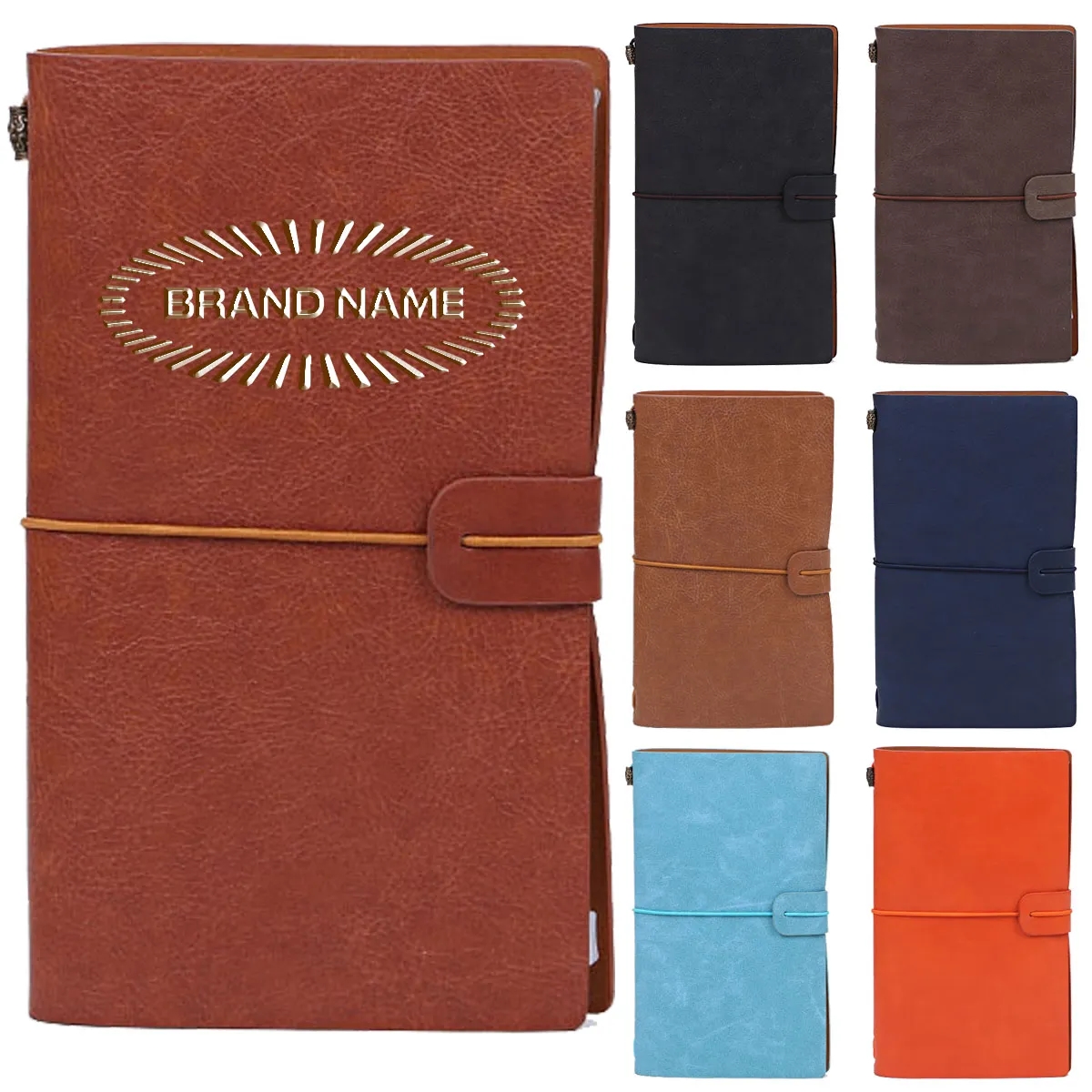 Leather Travel Refillable Diary Journal Notepad for Writing 2