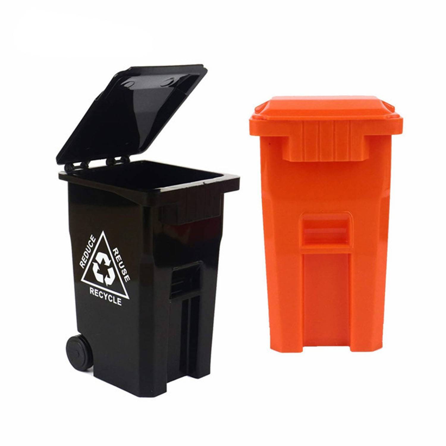 Plastic Mini Trash Can PP Pen Holder 5