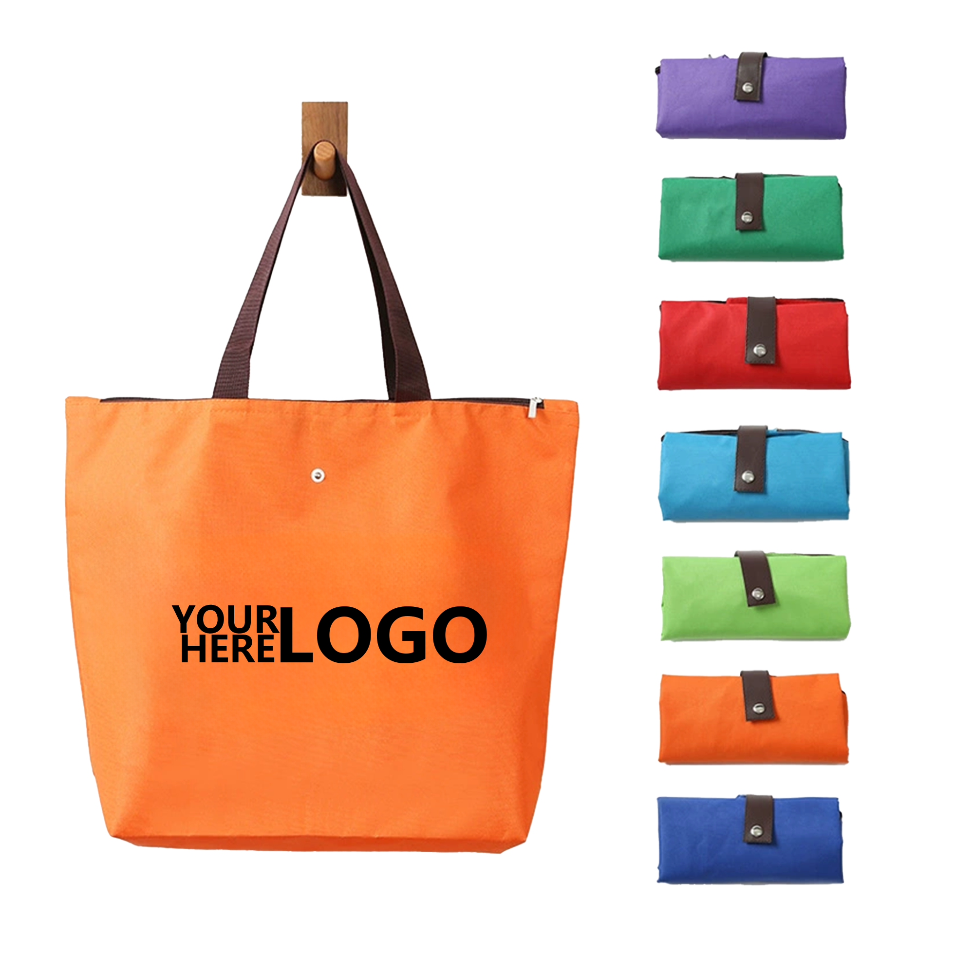 Foldable Oxford Fabric Tote Shopping Bag, custom tote bag with logo imprint 2