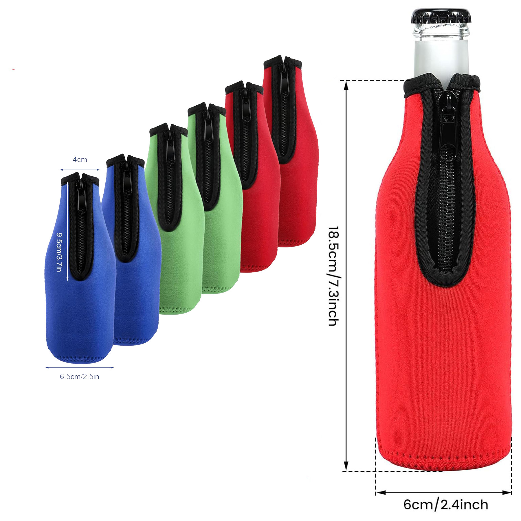 Beer Bottle Protective Cover, custom koozie with logo imprint 6