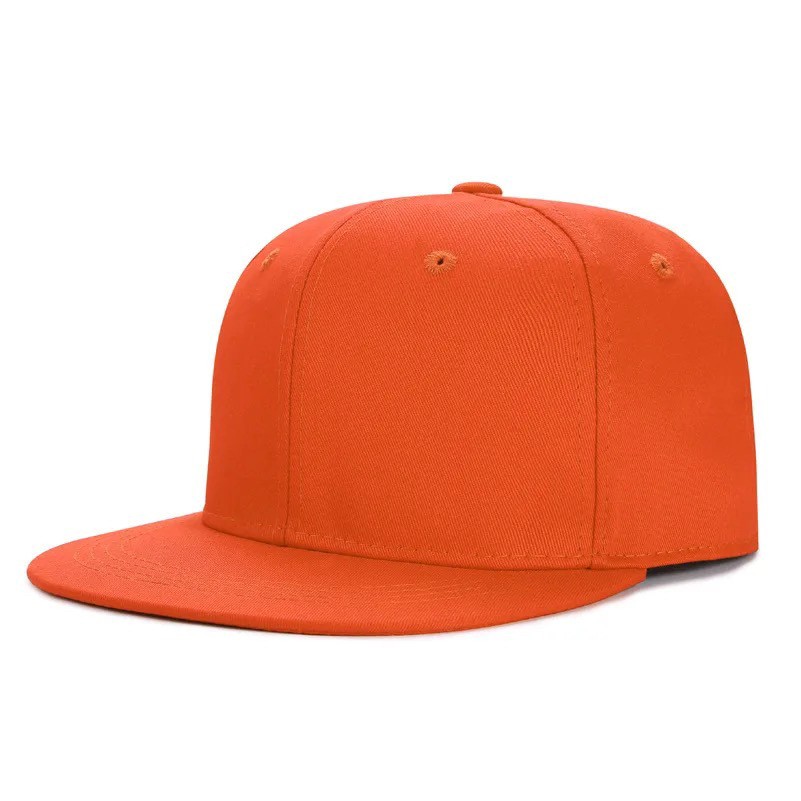 6 Panel Snapback Cap with Flat Brim 2