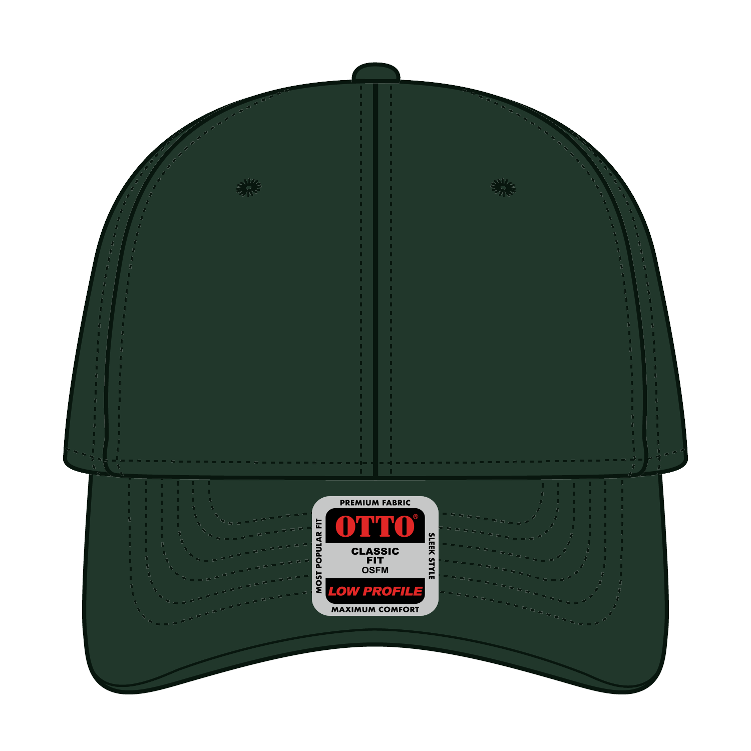OTTO CAP® 6 Panel Low Profile Baseball Cap 4