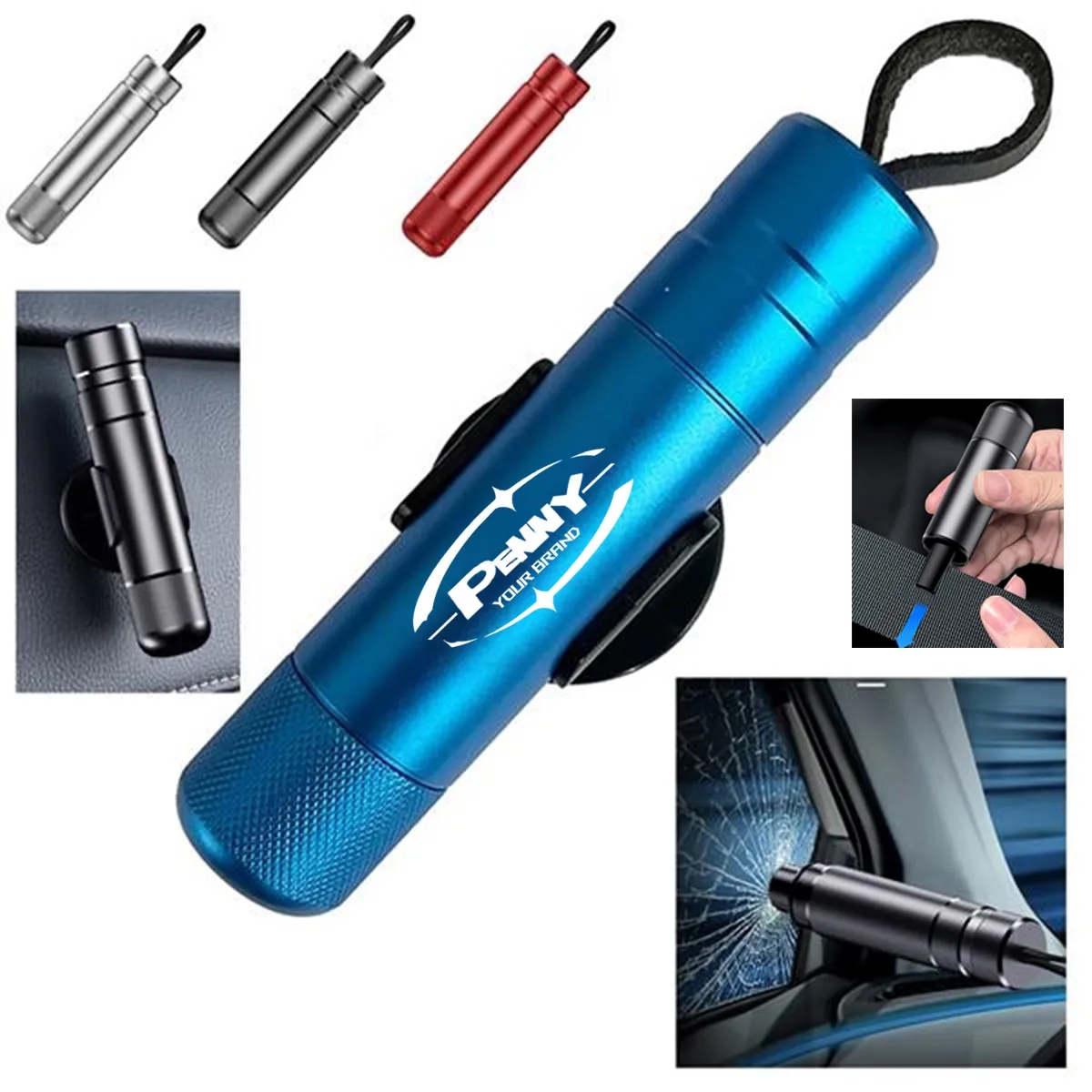 Car Safety Hammer Window Glass Breaker and Seat Belt Cutter 3