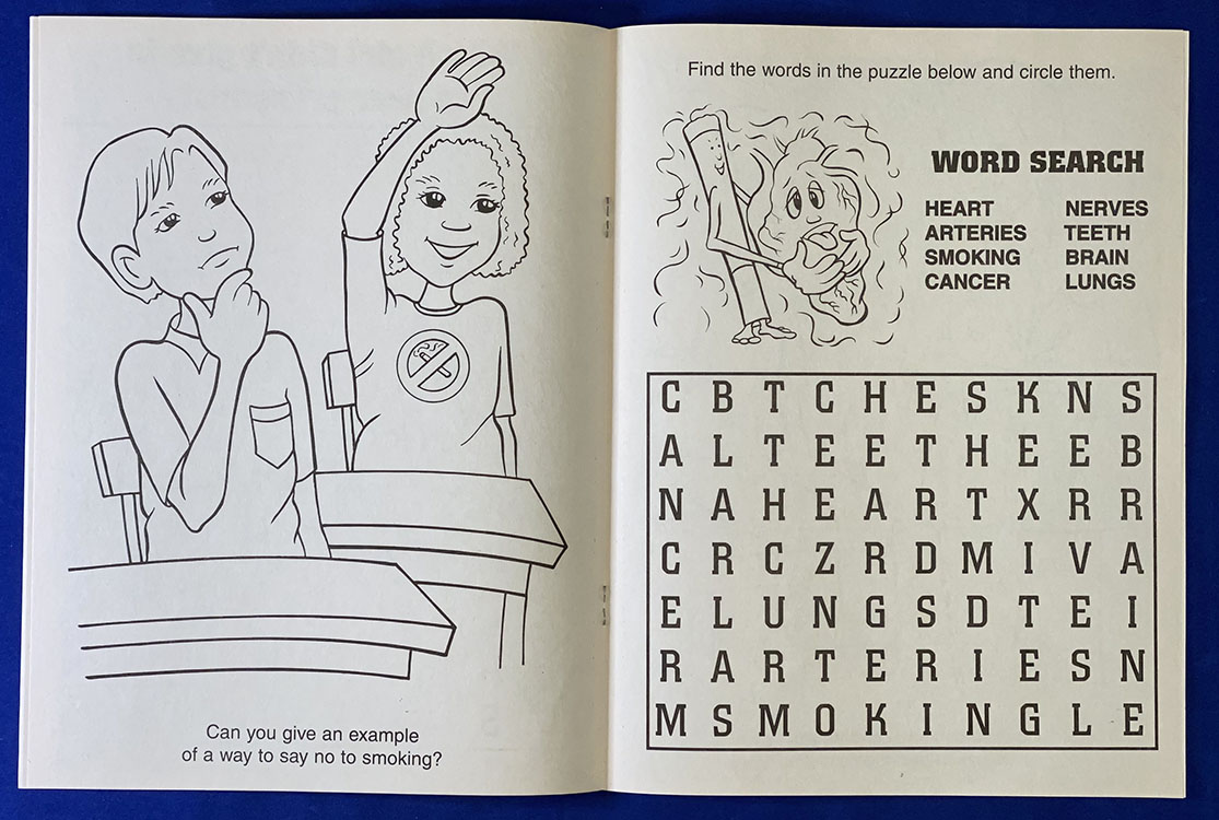 COLORING BOOK - Say No to Smoking Coloring & Activity Book 2