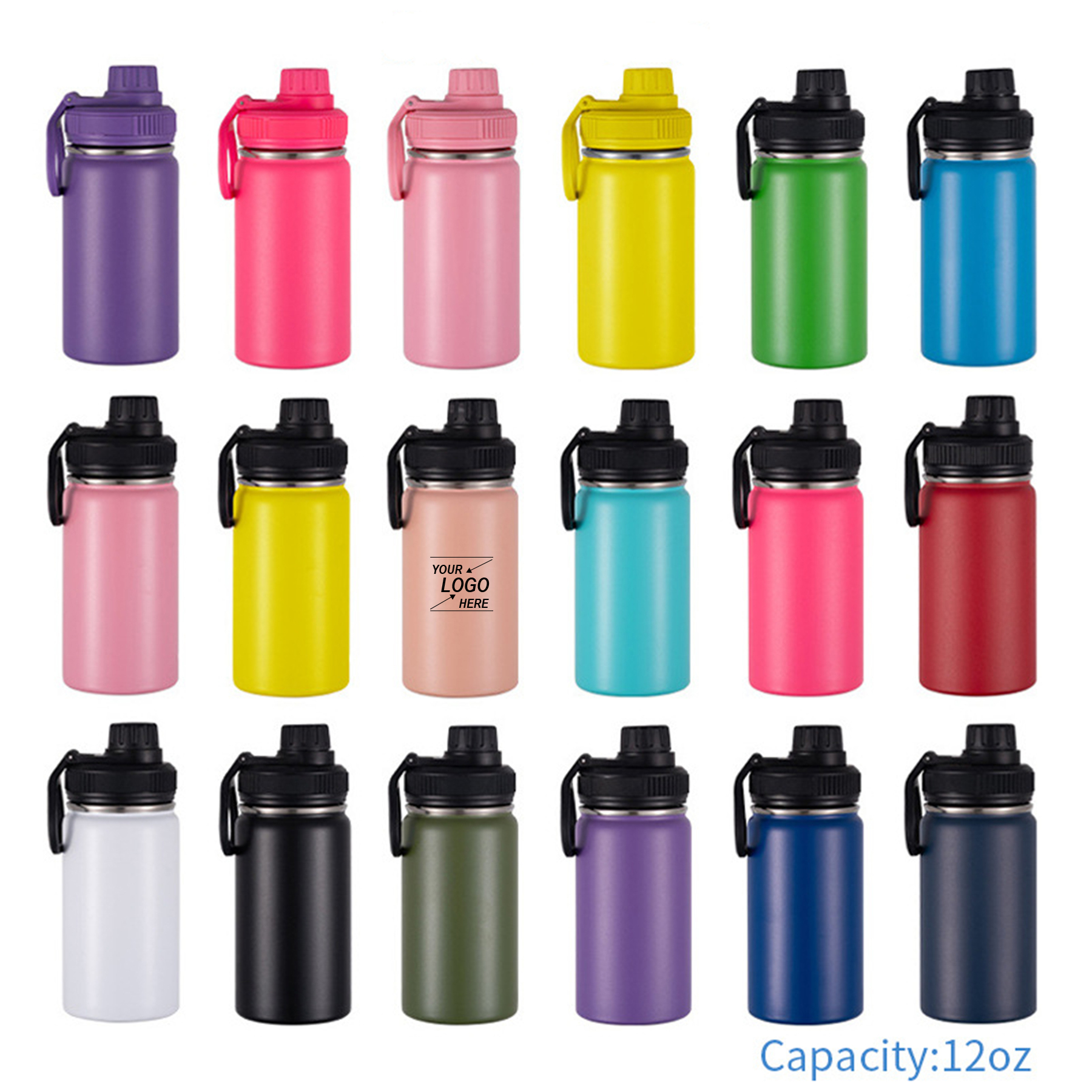 12 oz Stainless Steel Insulated Travel Coffee Mug