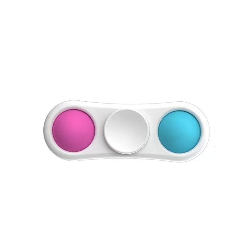 Handheld Mini Push Pop Bubble Fidget Silicone Sensory Toy----Two Bubbles 4