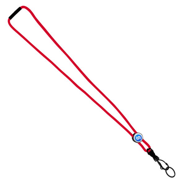 3/16" Nylon Cord Lanyard with Snap-Buckle Release, Standard O-Ring & Slider 85