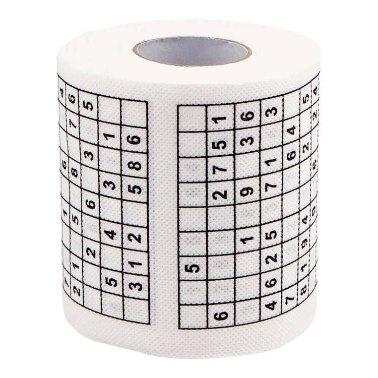 Custom Sudoku Printed Toilet Paper 4