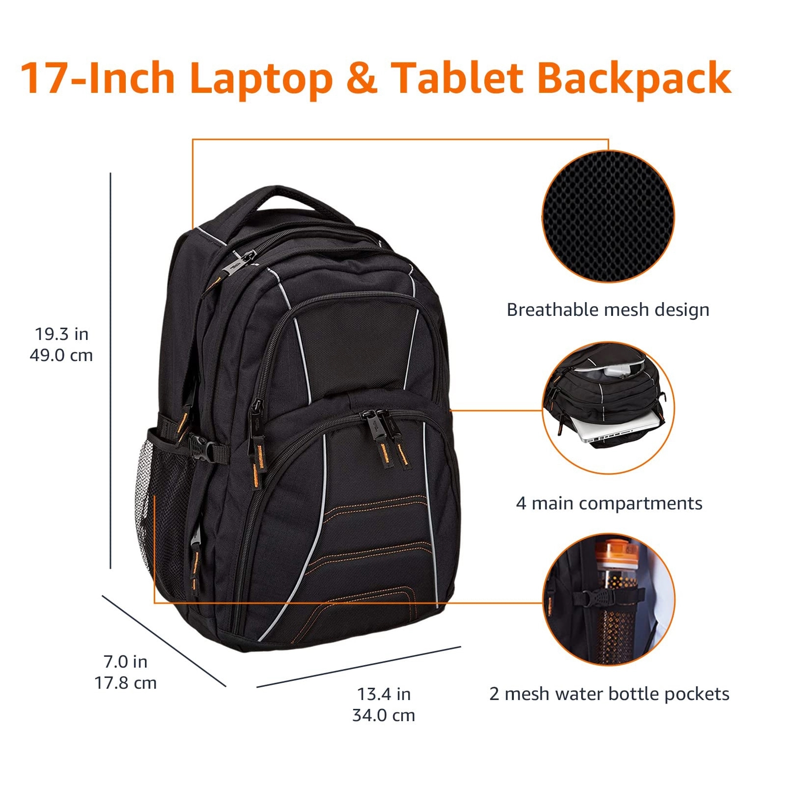 Basics 17-Inch Laptop Backpack 2