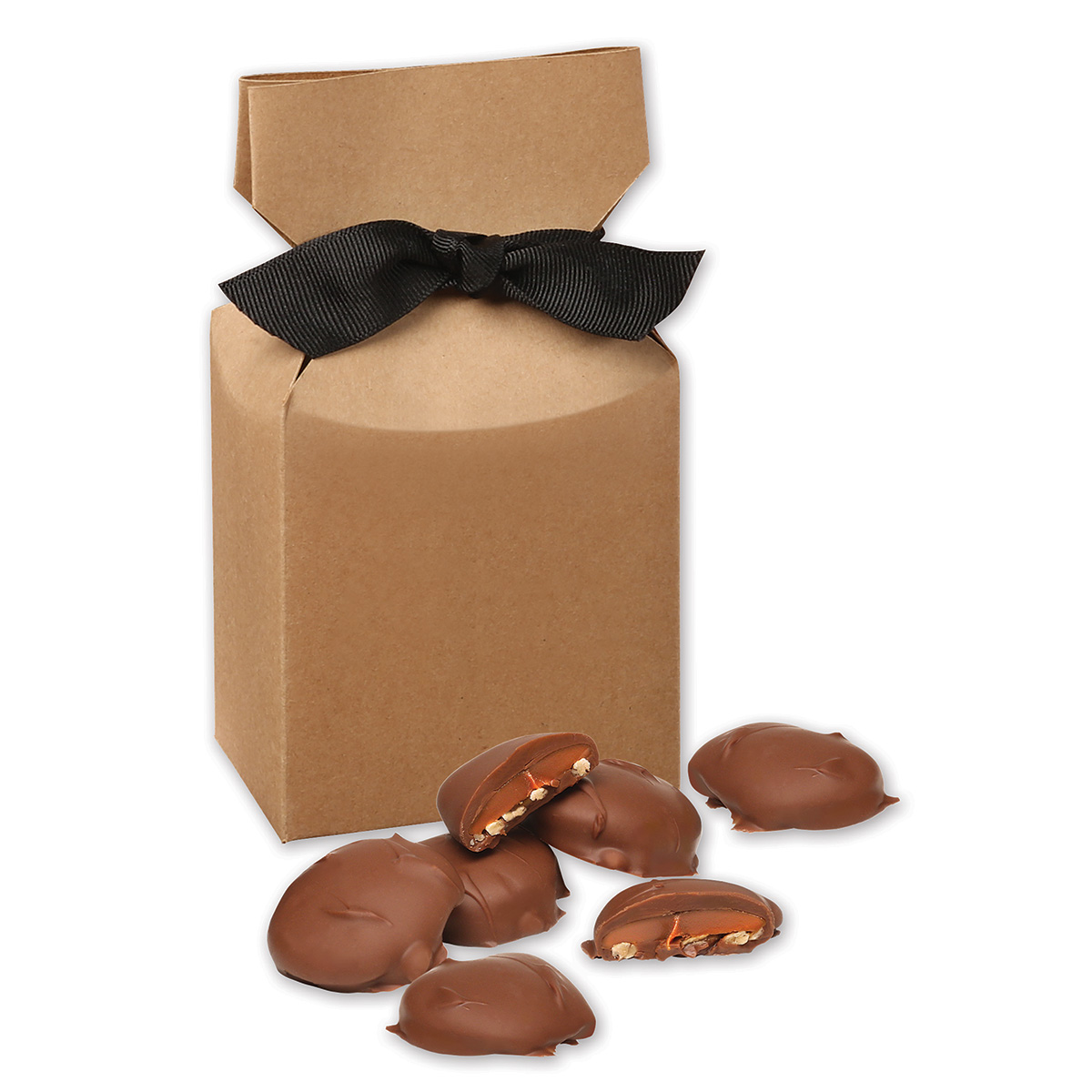 Caramel Pecan Clusters in Kraft Premium Delights Gift Box 2