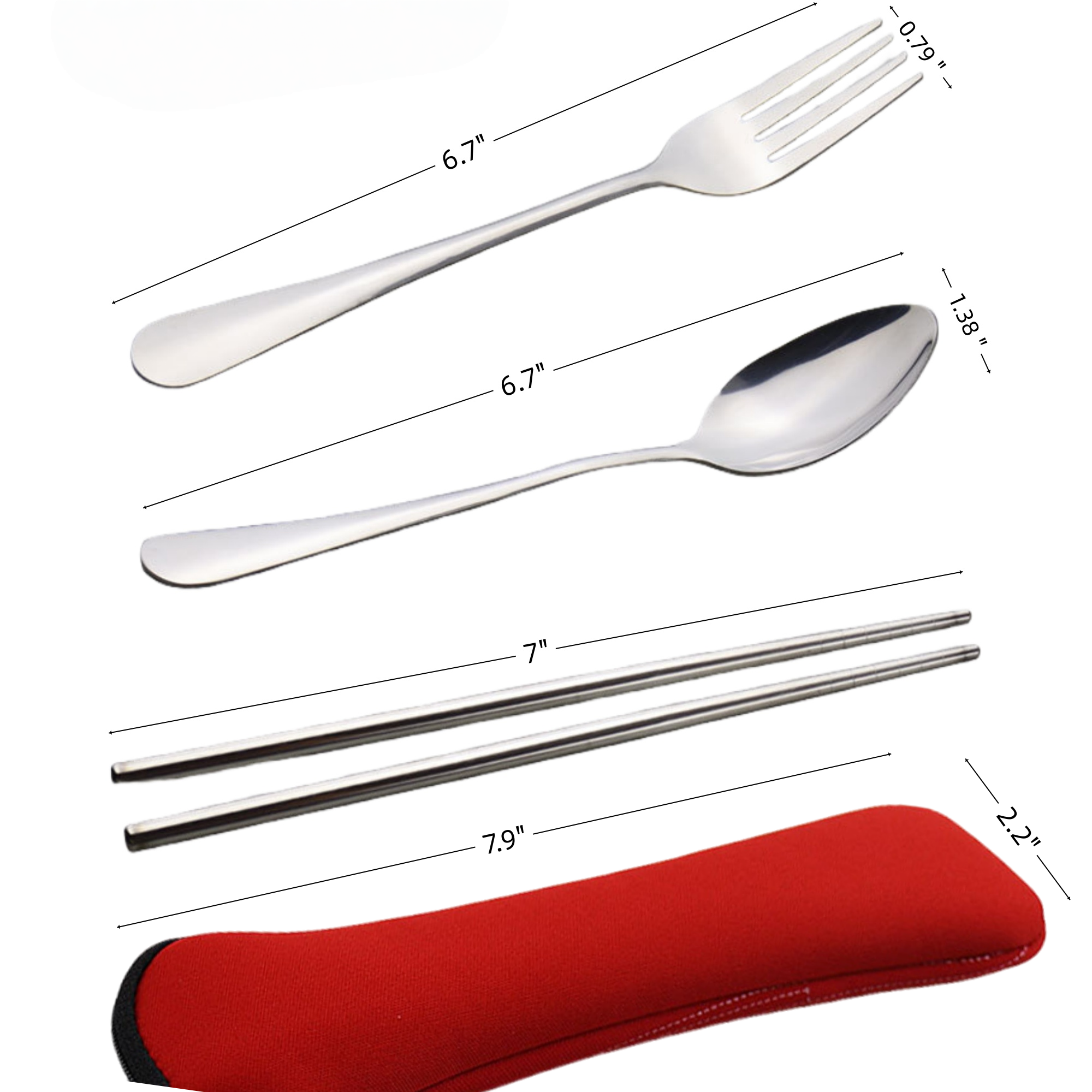 3-in-1 Stainless Steel Cutlery Set 6