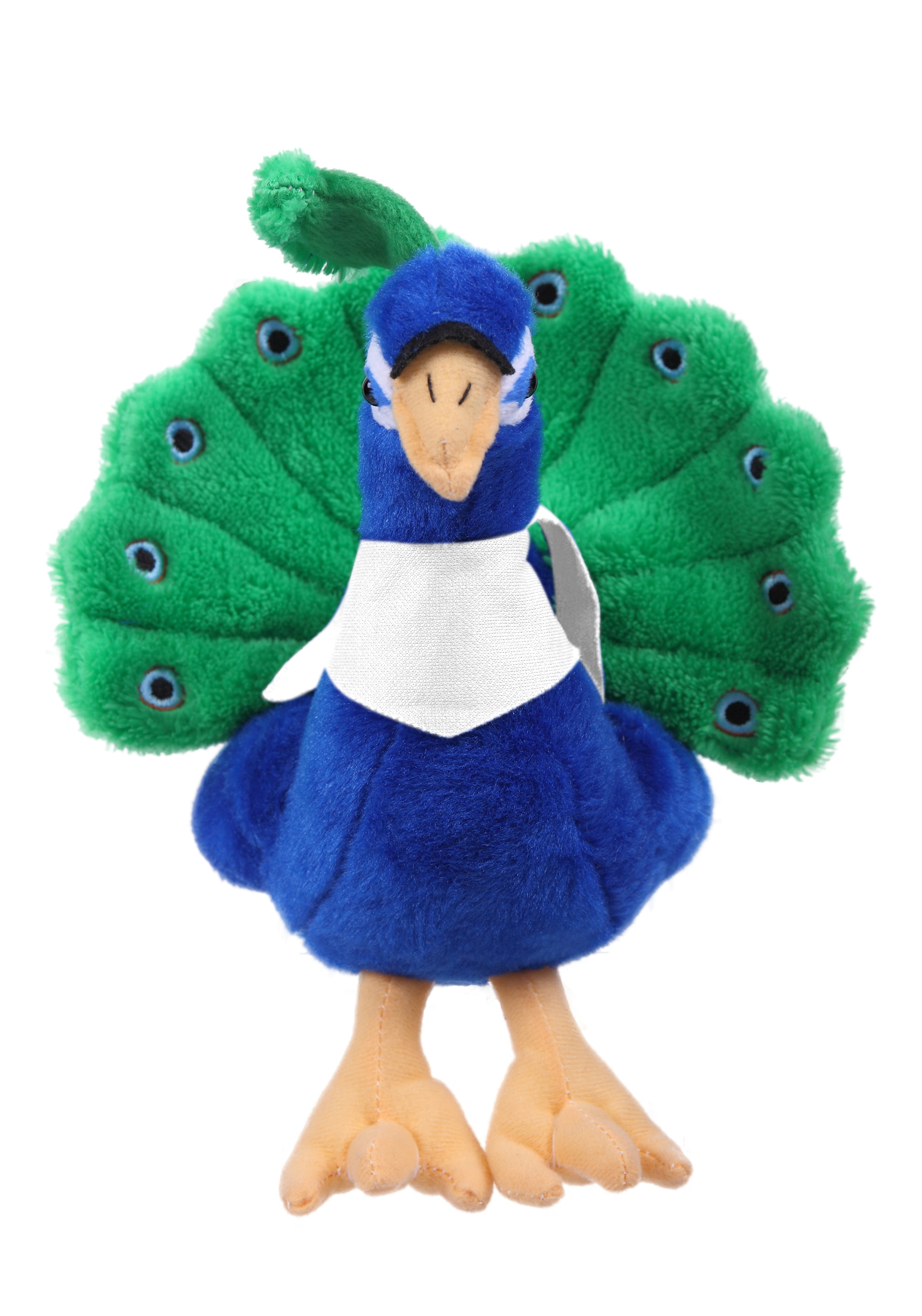 Soft Plush Sitting Peacock with Bandana 4
