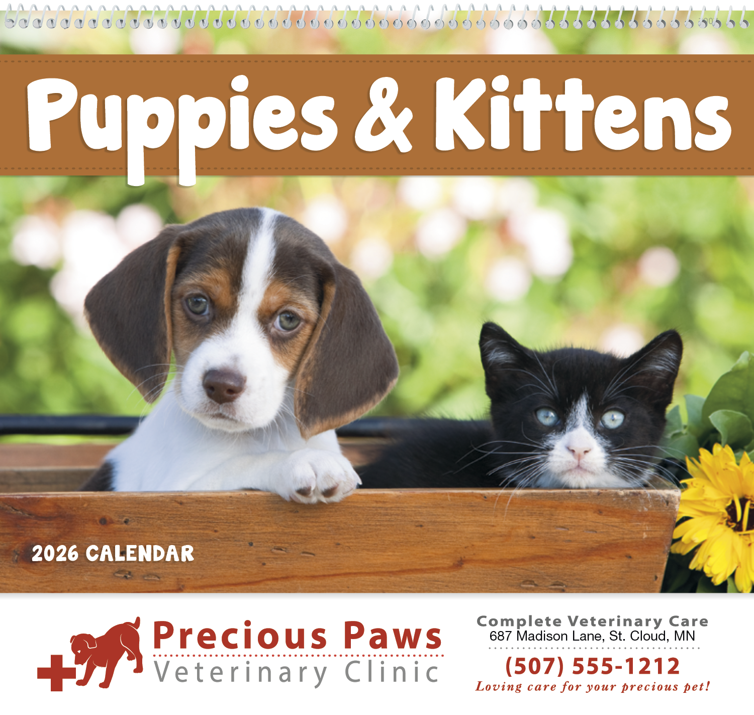 Good Value™ Puppies & Kittens - Spiral Calendar 2