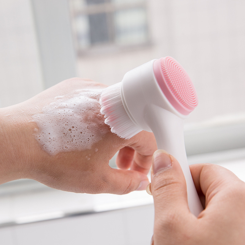 Pore Cleansing Manual Dual Face Wash Brush 11