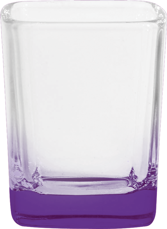 2.25 oz. Square Shot Glass - Deep Etched 10