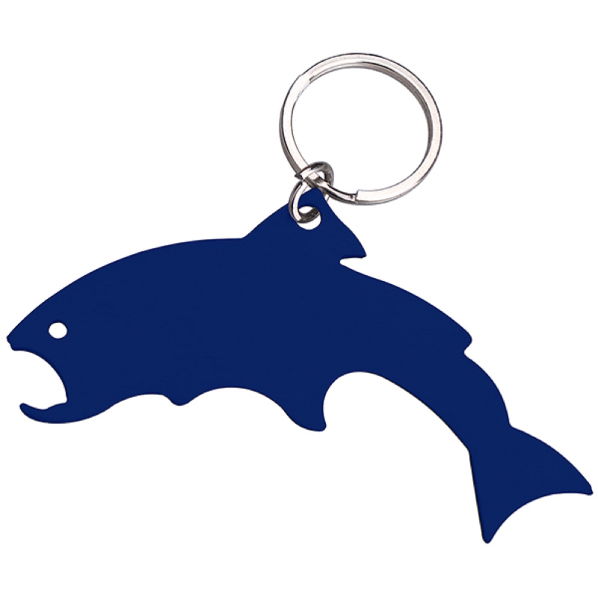 Trout Shaped Stainless Steel Bottle Opener w/ Key Ring 2