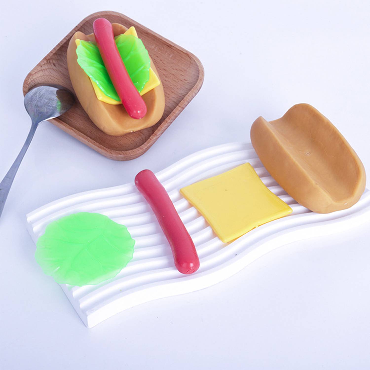 TPR Hot Dog Stress Reliver Toy 2
