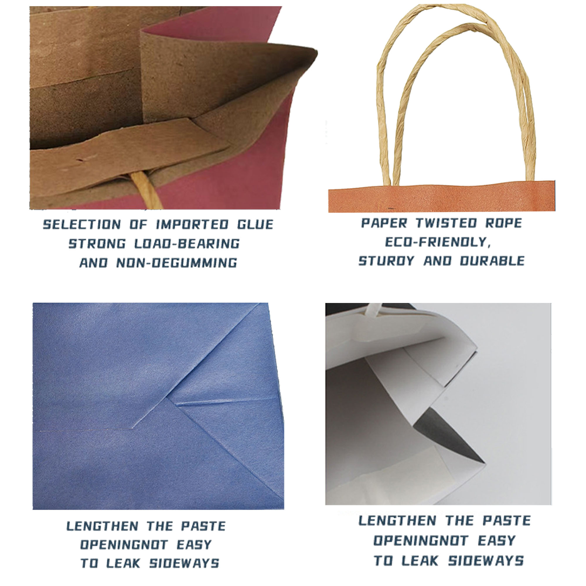 Colorful Kraft Paper Handbag Gift Bag Customization 4