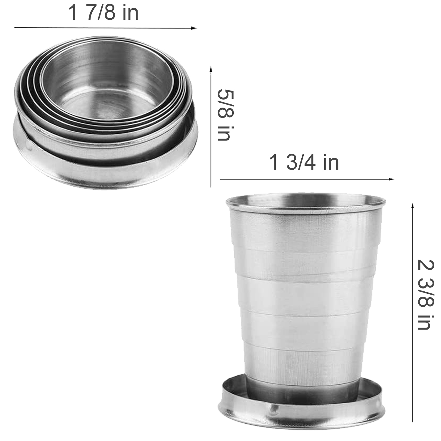 Stainless Steel Telescopic Cup 3