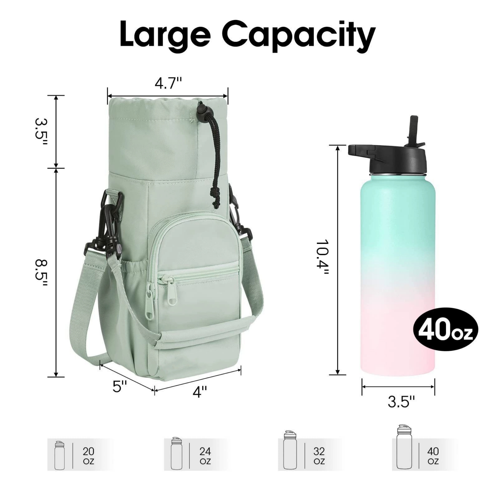 Water Bottle Holder With Strap 2
