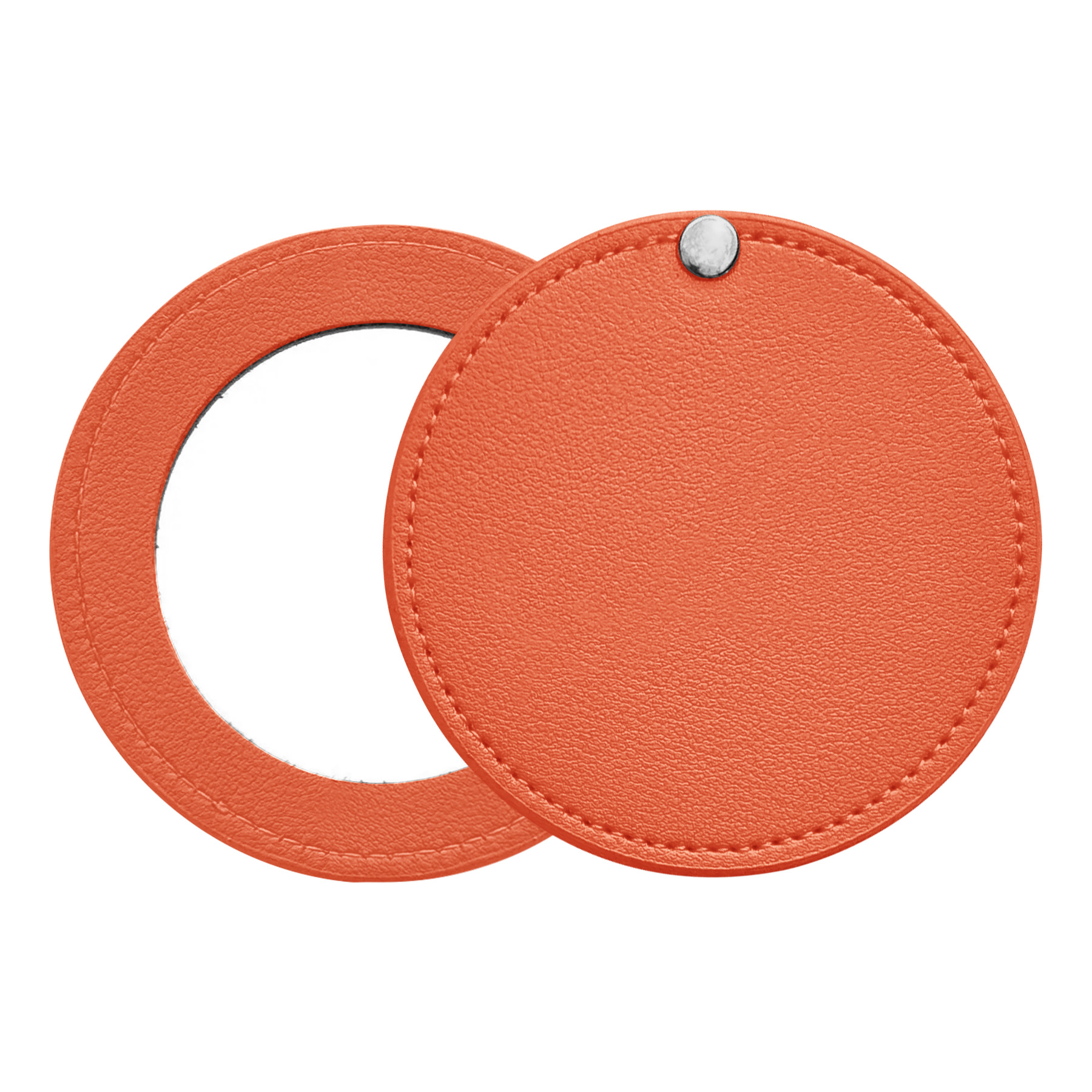Mini Portable Round PU Makeup Mirror 22
