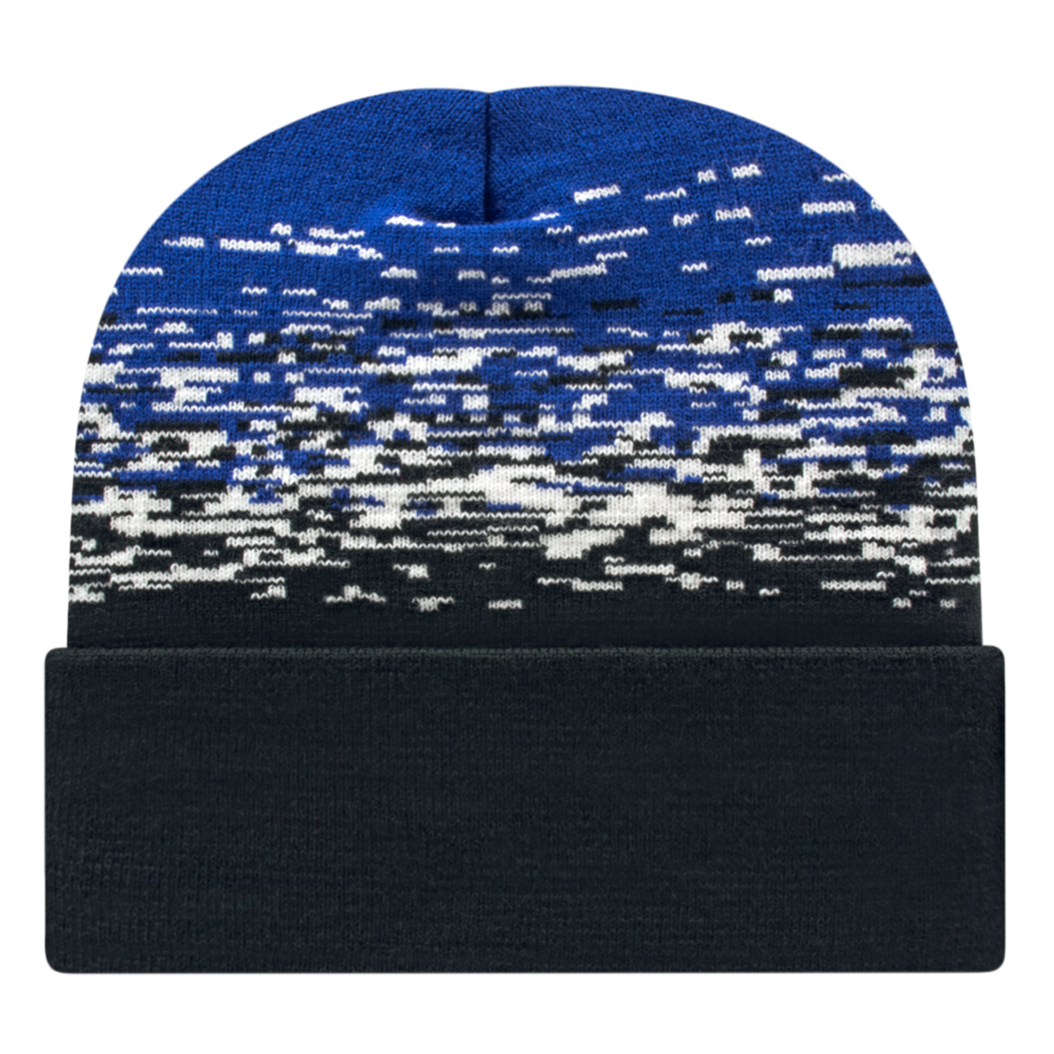 C A Static Pattern Knit Cap With Cuff 24
