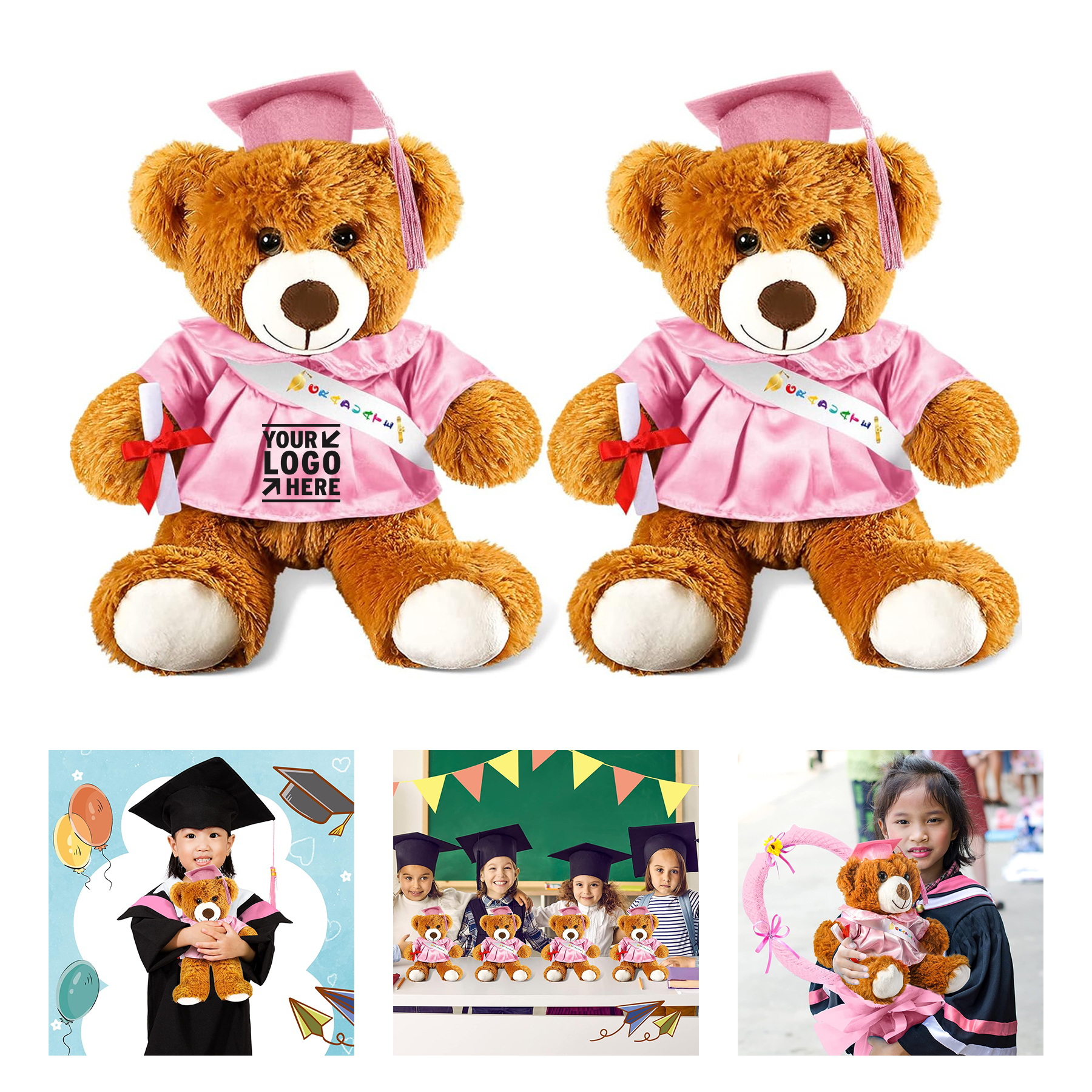 Graduation Plush Stuffed Toy Bear 2