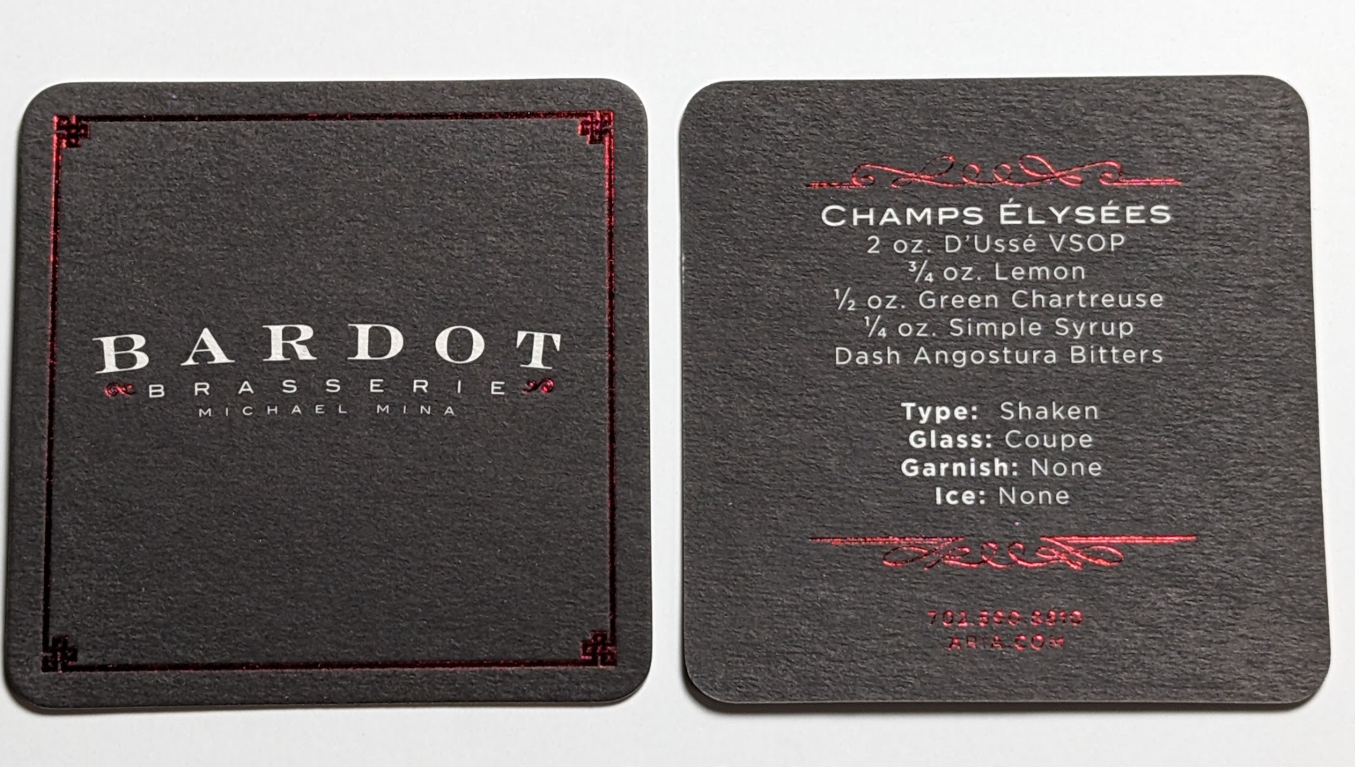 3.5" or 4" square coasters with foil stamp 1 side Lightweight 40pt 4