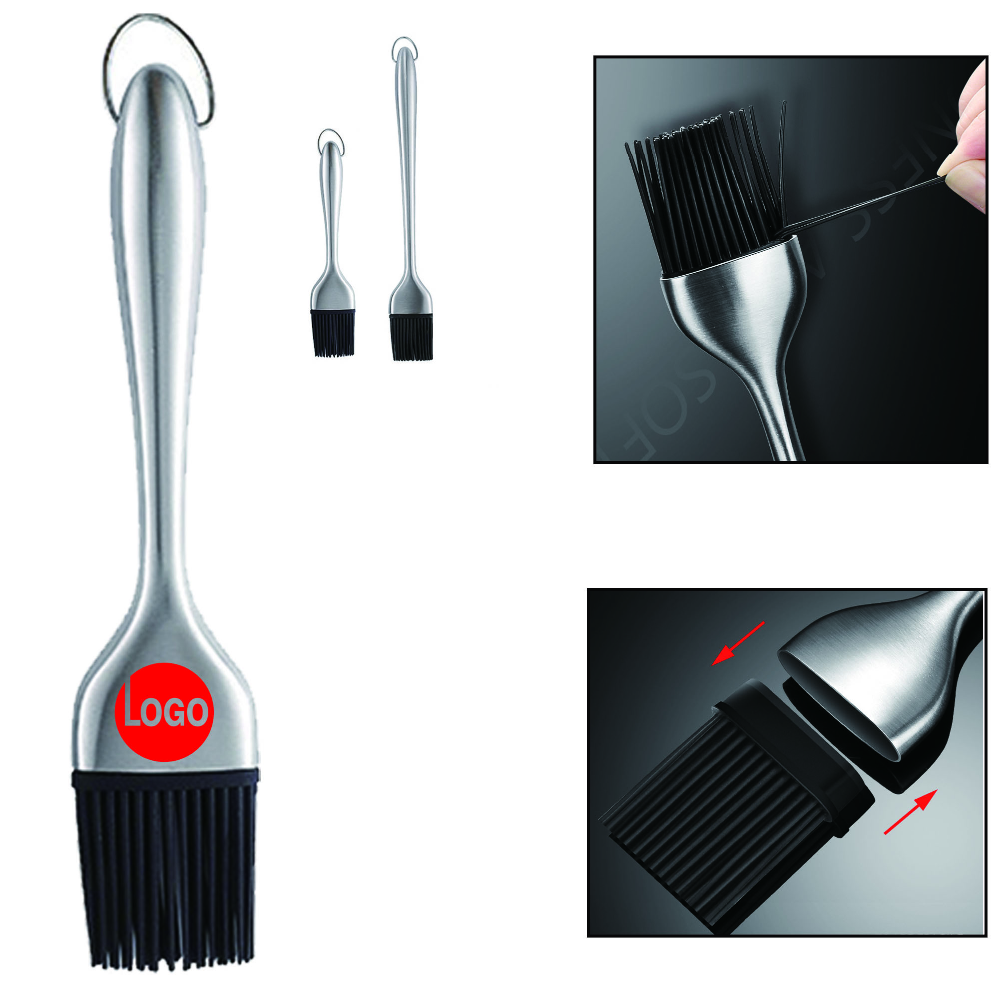 Food-Grade Stainless steel Barbecue Brush 1
