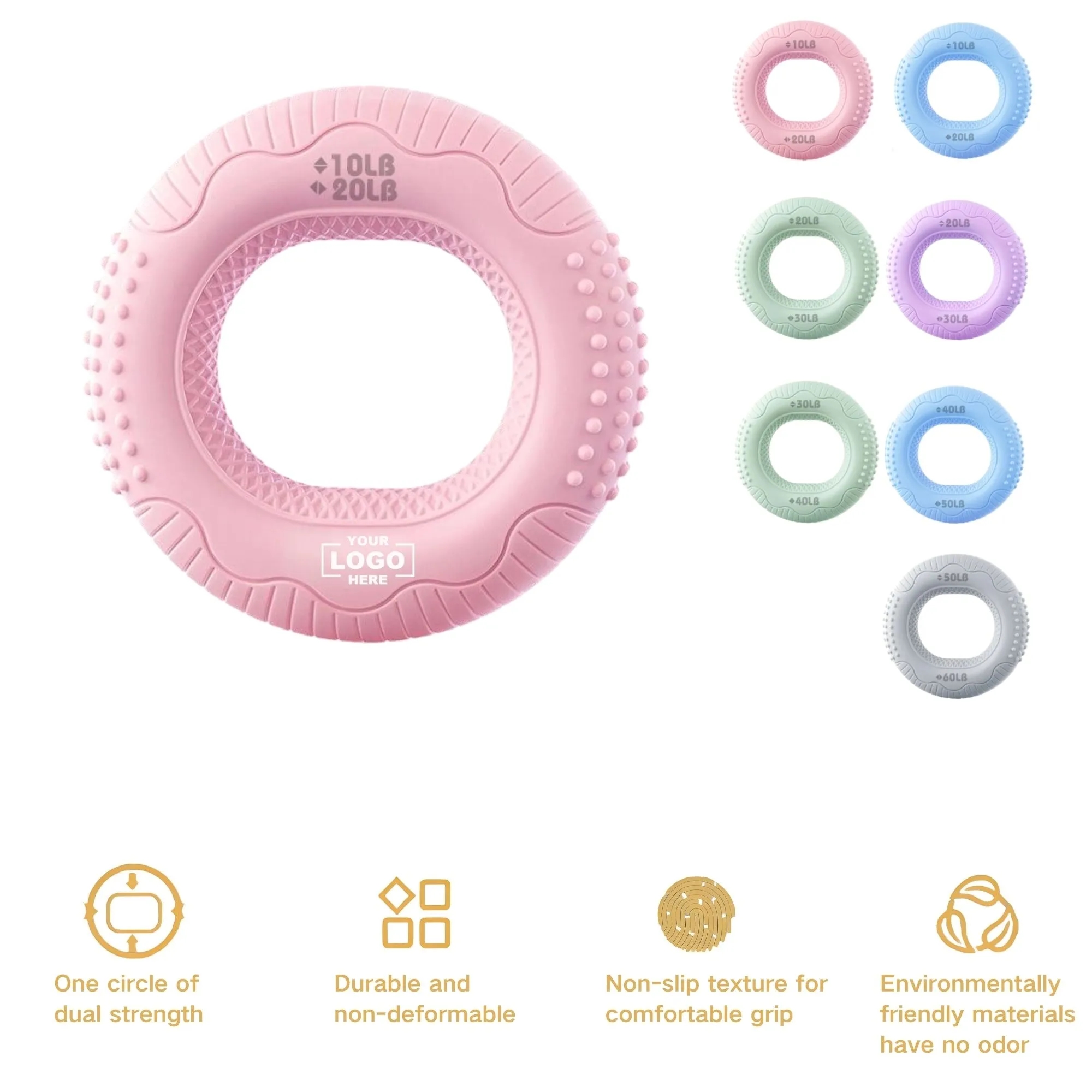 Grip Hand Strength Training Silicone Gripper