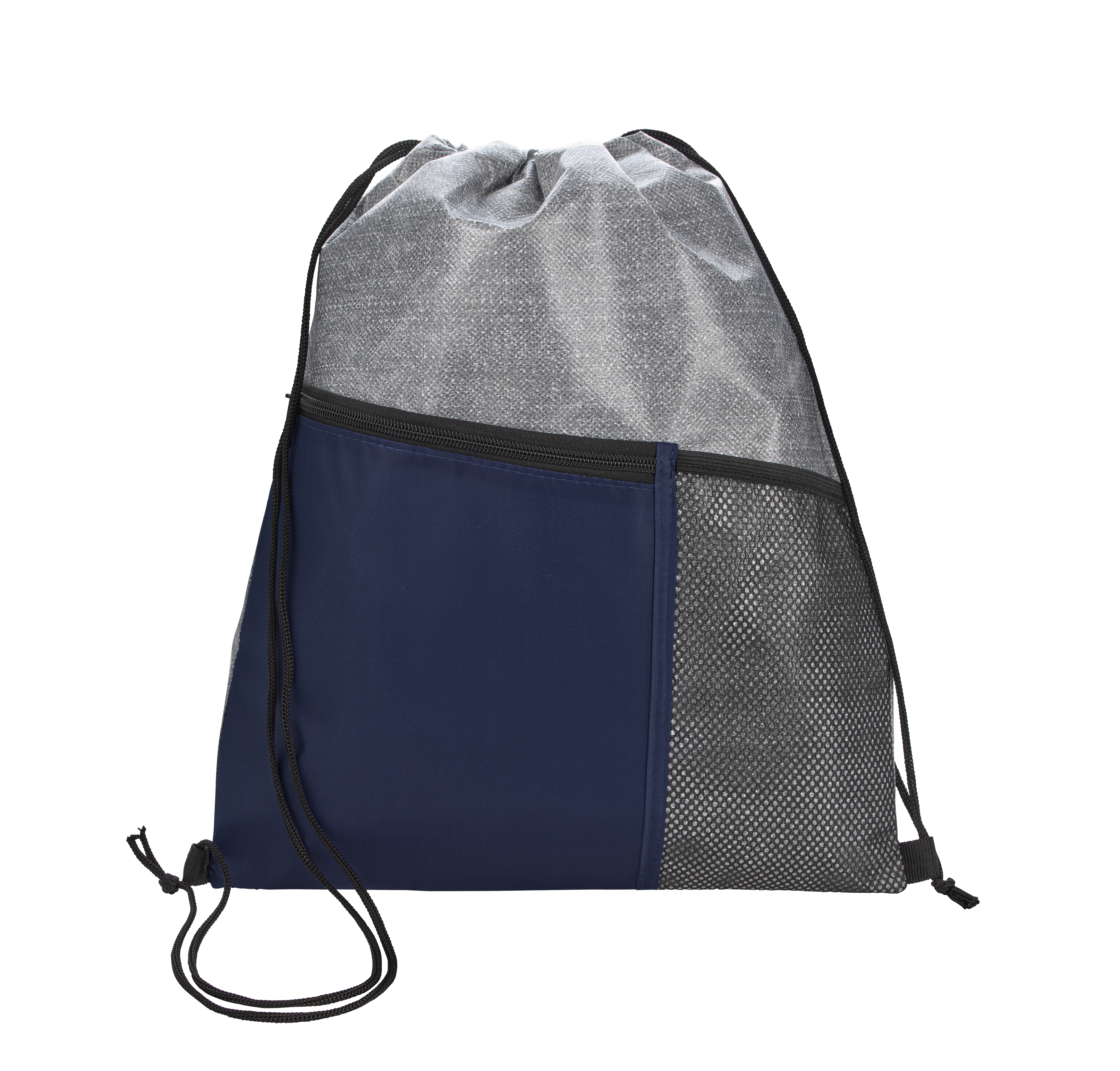 Good Value™ Heathered RPET Non-Woven Drawstring Backpack 25