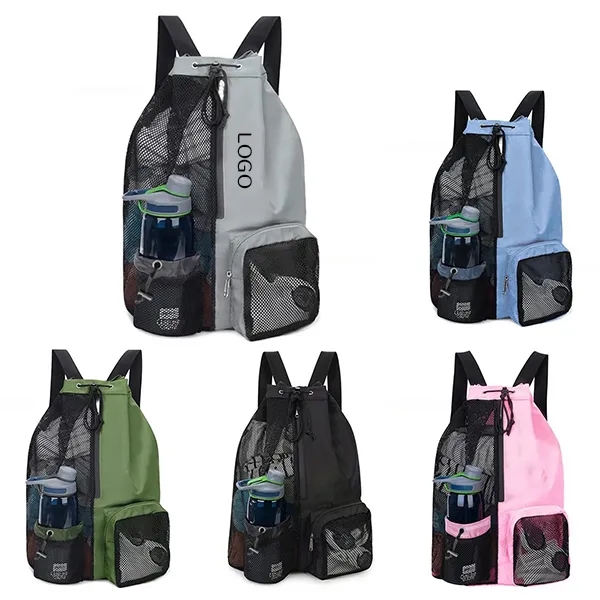 Large Mesh Mommy Backpack with Waterproof Swim Bag for Pool 7
