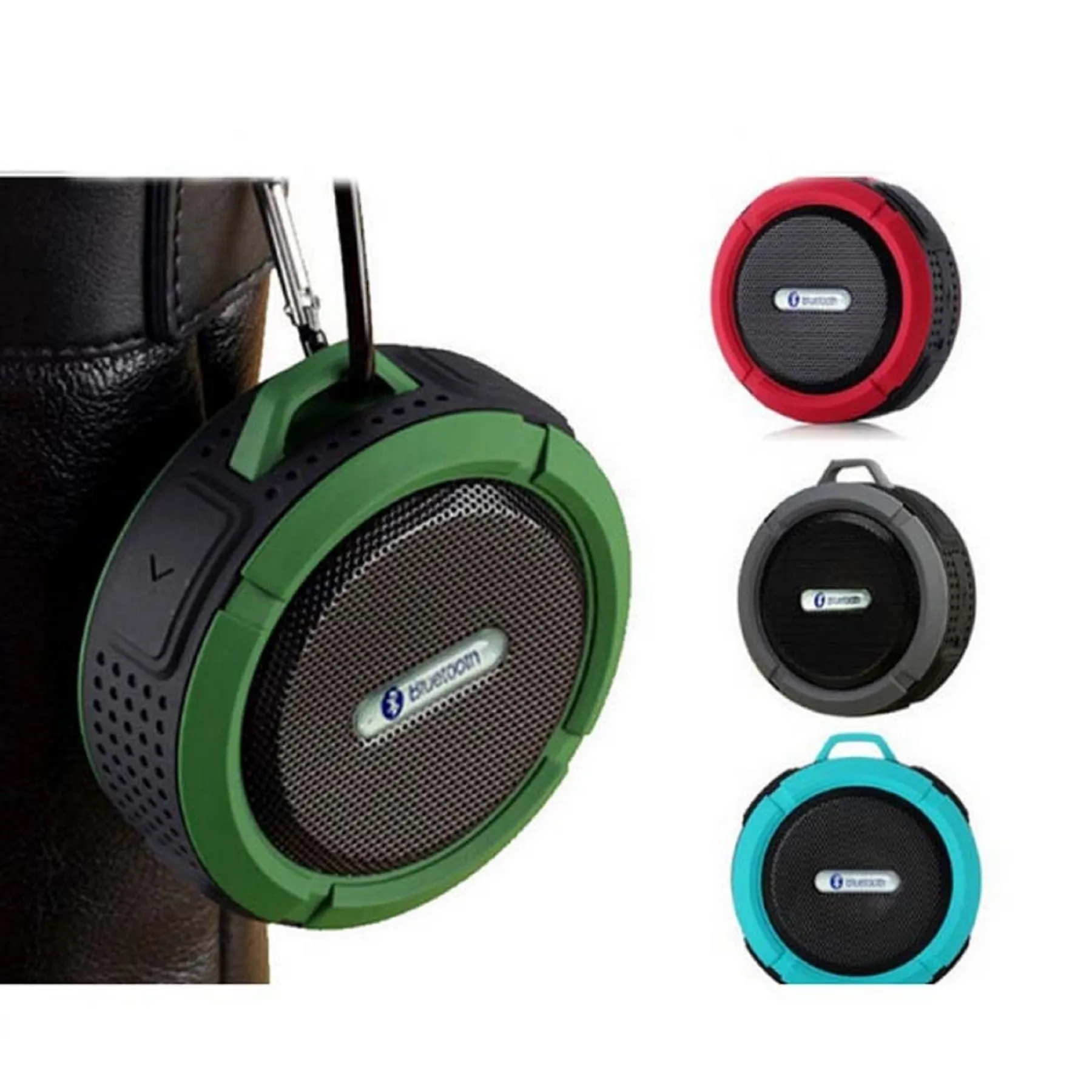 C6 Waterproof Wireless Speaker with Carabiner 2