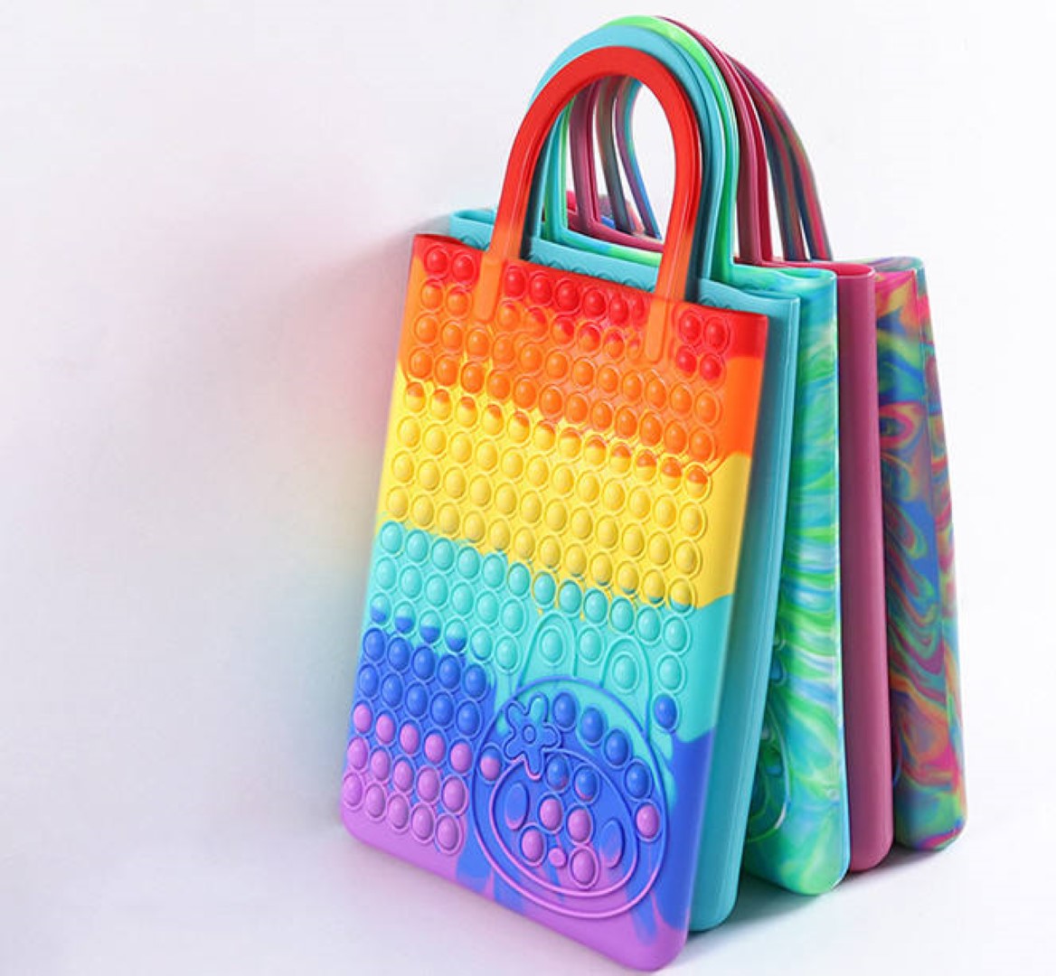 Silicone Fidget Rectangle Pop It Handbag 6