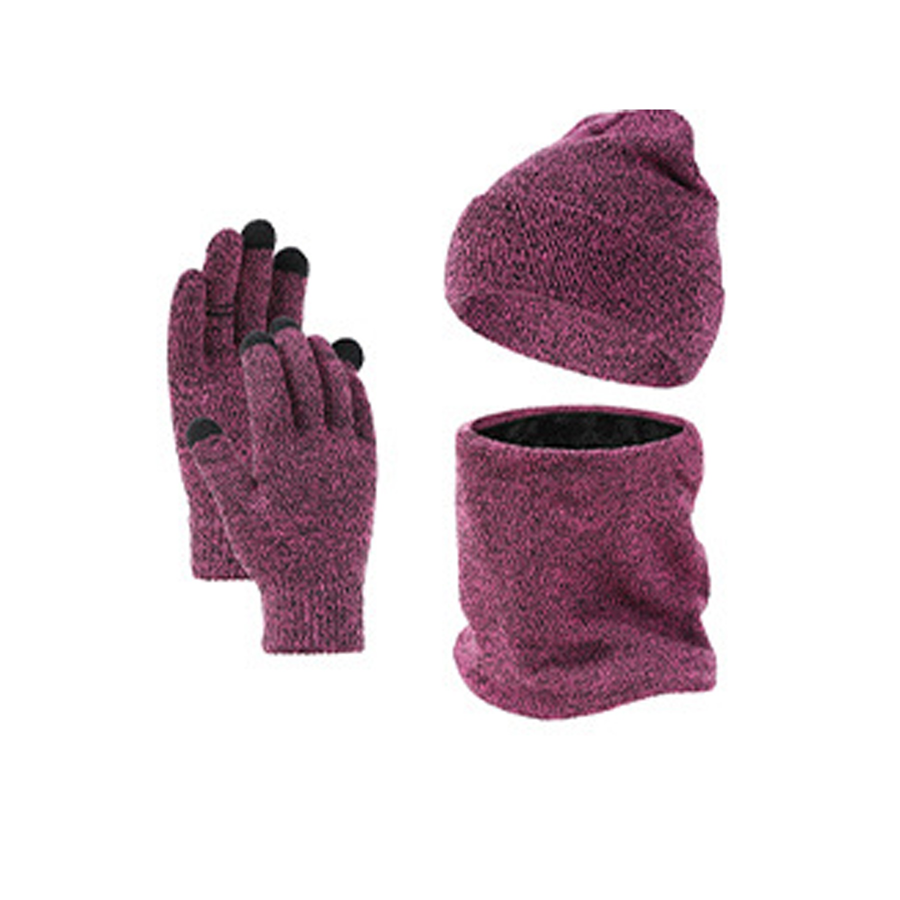 Winter Hat Scarf Gloves Set 1