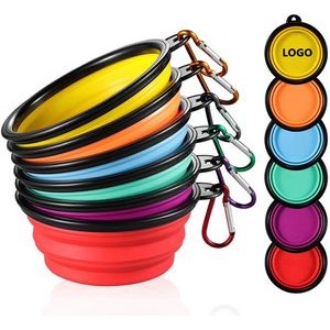 Silicone Dog Bowls With Carabiner Clip 5