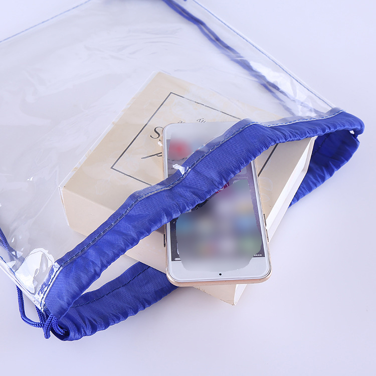 PVC Clear Drawstring Cinch Backpack Bag 3