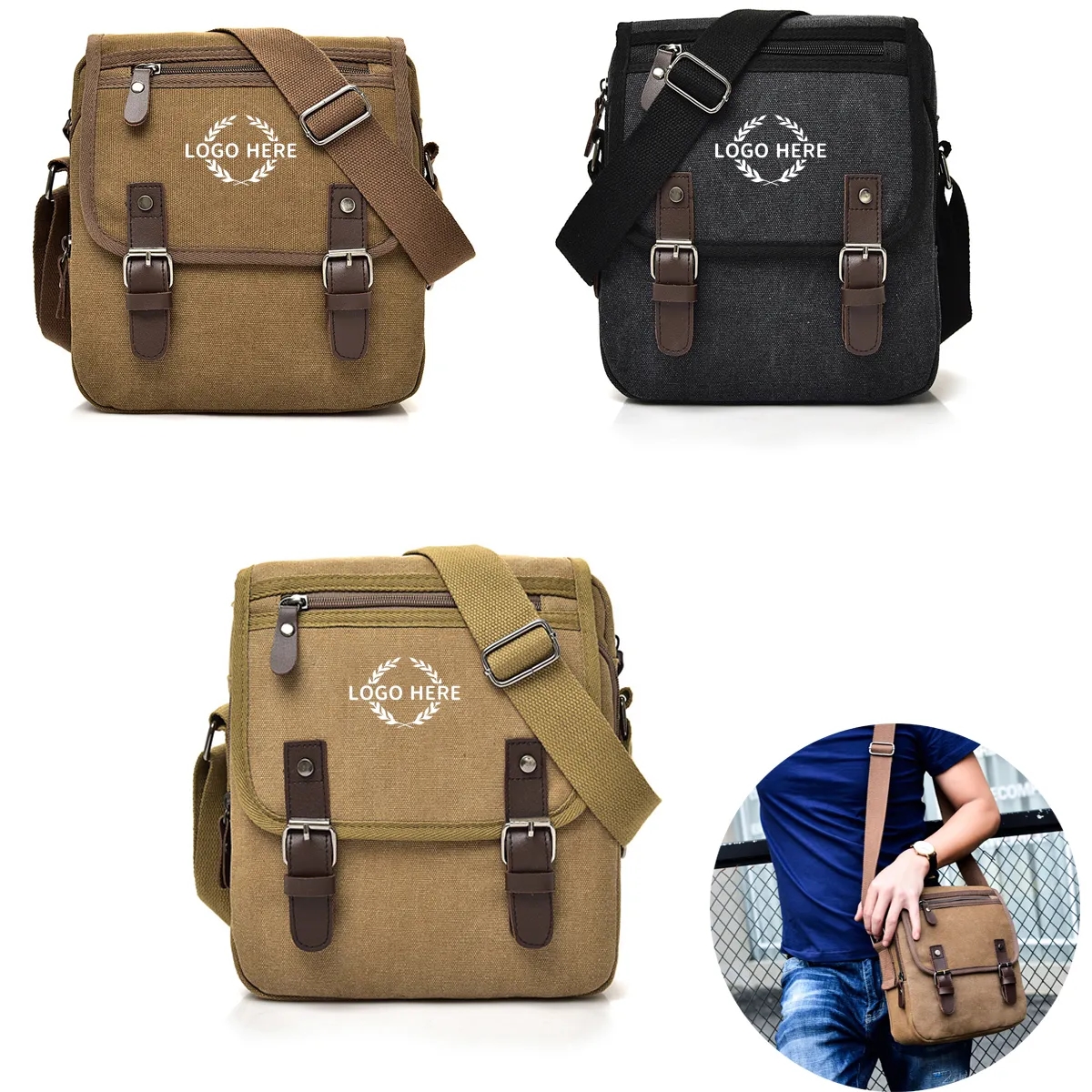 Canvas Travel Shoulder Bag 3