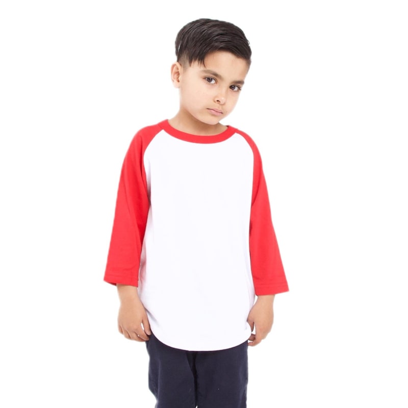 Shaka Wear Youth Three-Quarter Sleeve Raglan 11