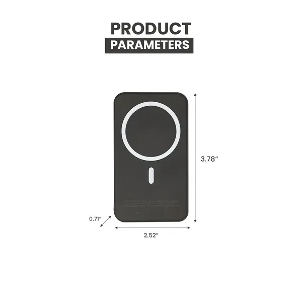 5000mAh Magnetic Wireless Power Bank - Phone Charger 3