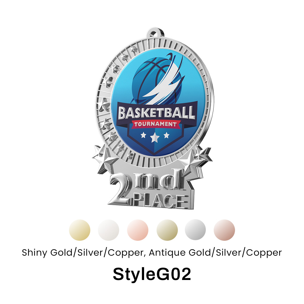 4.5" UV Printed Baseball Medals 9