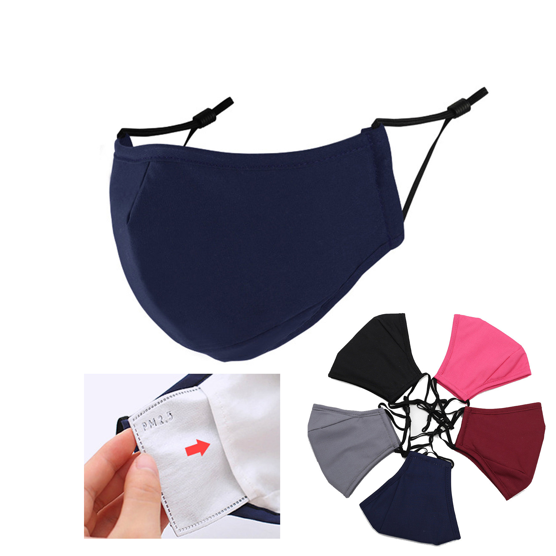 Adjustable Cotton Face Mask 2