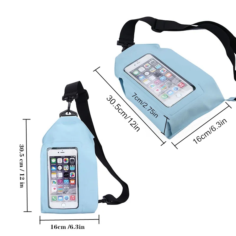 PVC Sealed Crossbody Waterproof Waist Bag 4