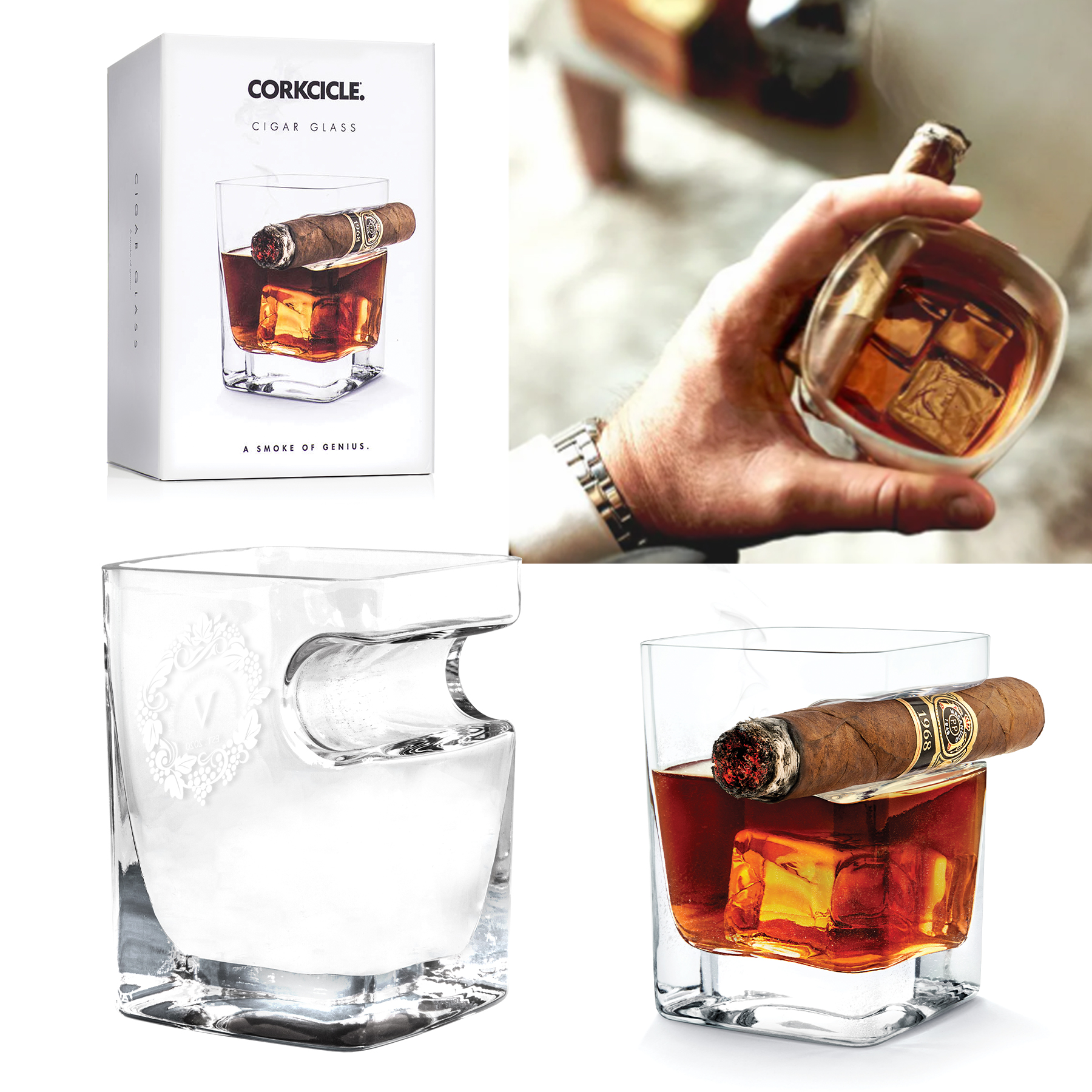 CORKCICLE CIGAR GLASS 1
