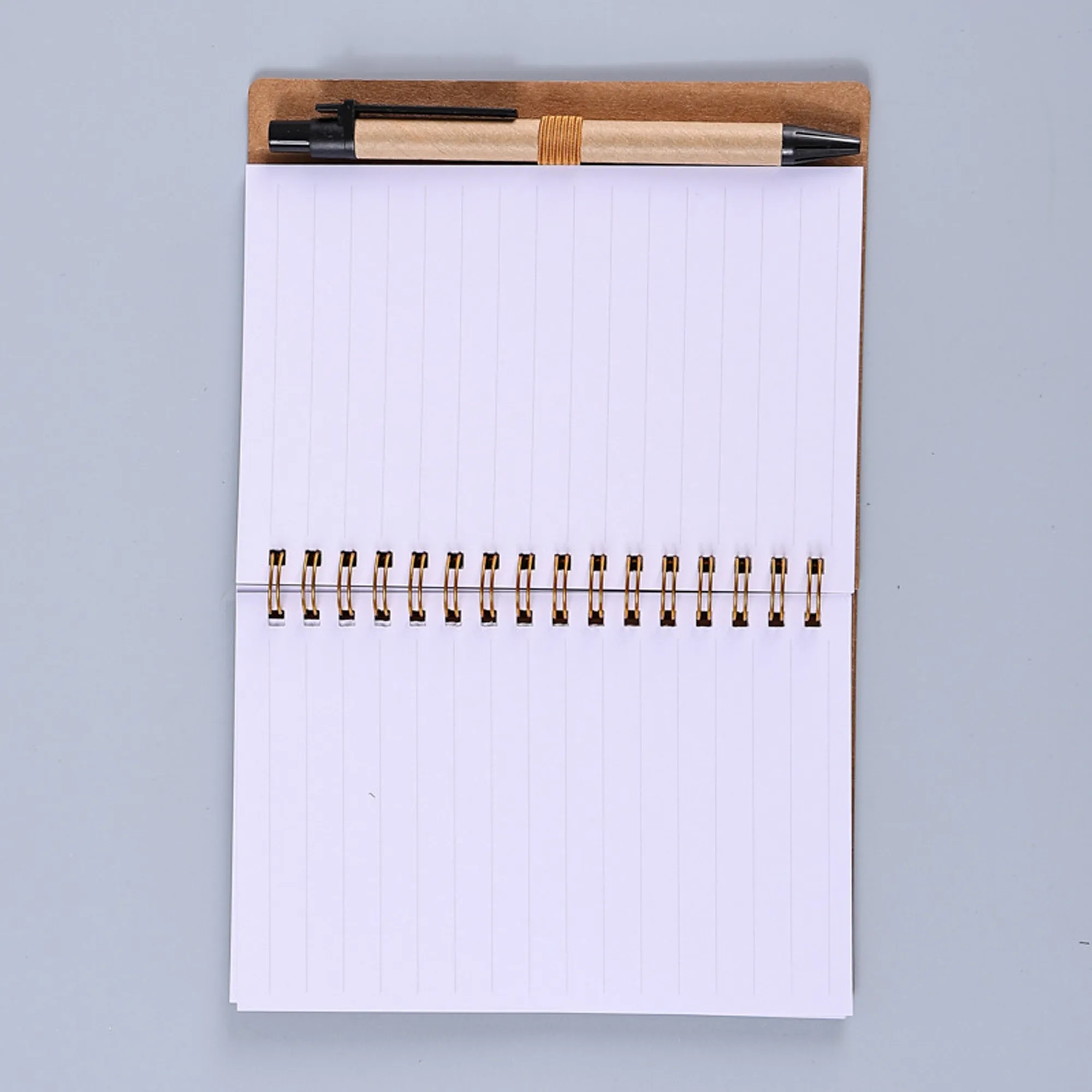 4.73" x 5.9" Spiral Notebook Notepad with Pen Sticky Notes 15