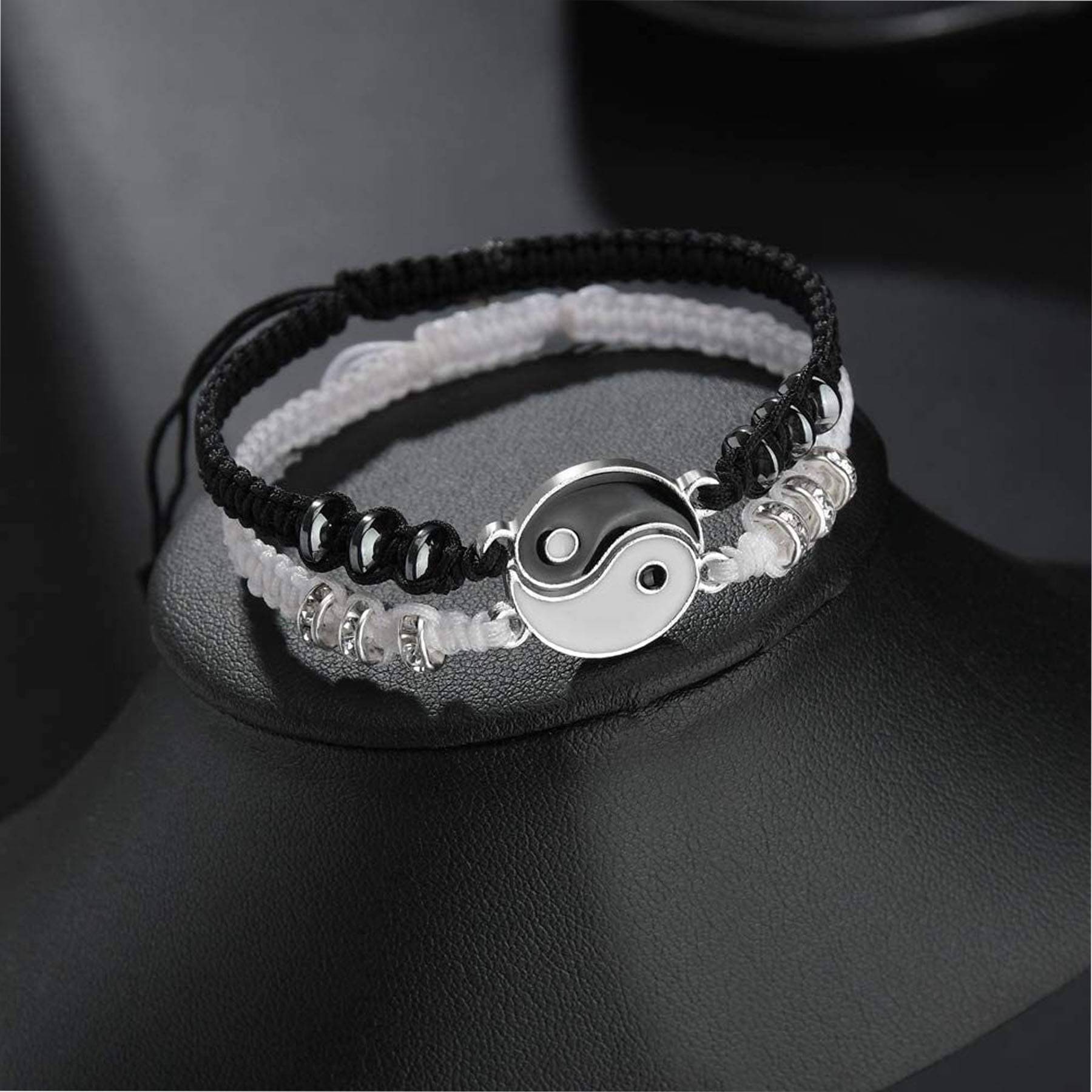 Best Friend Bracelets for 2 Matching Yin Yang 5