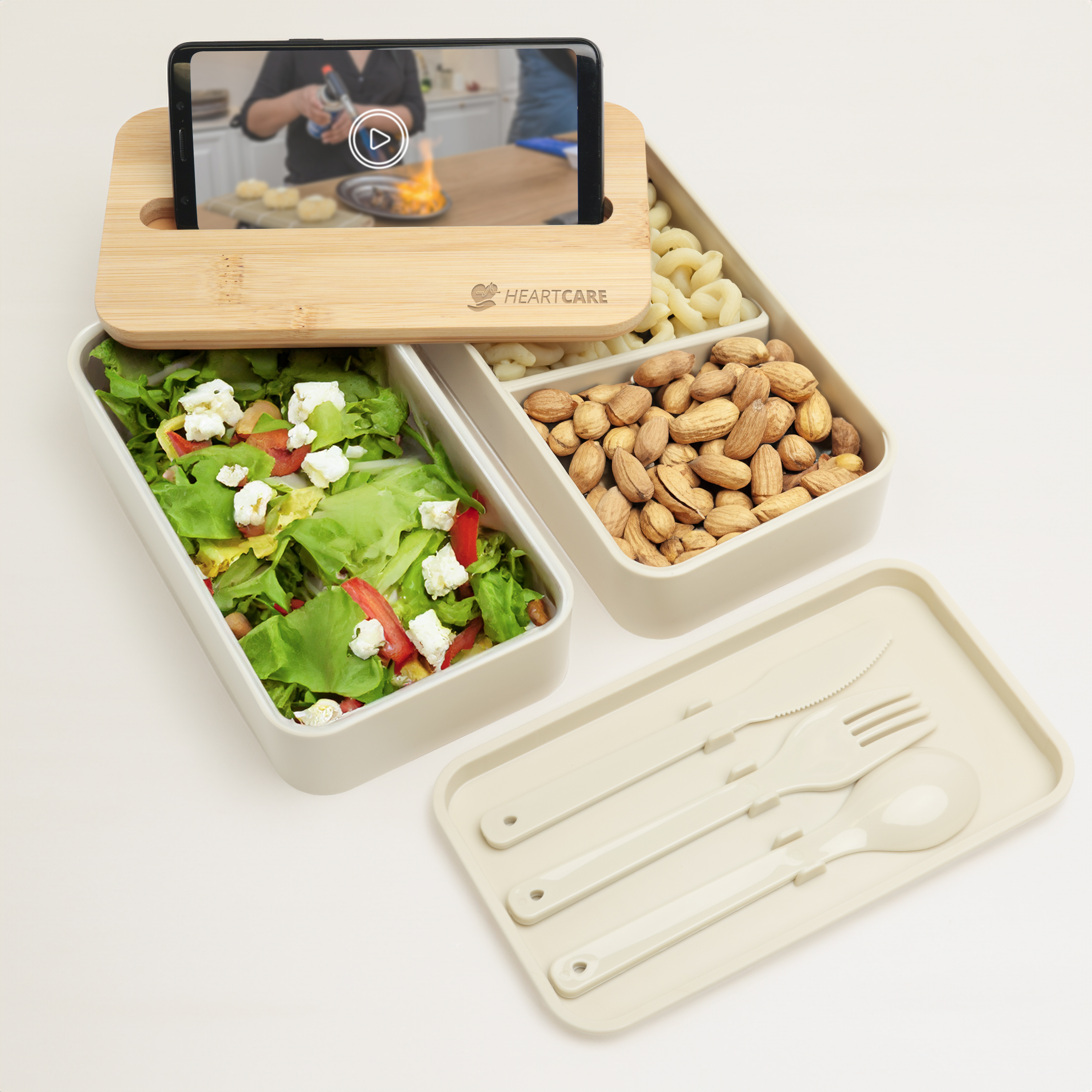 Stackable Bento Box With Phone Stand 15